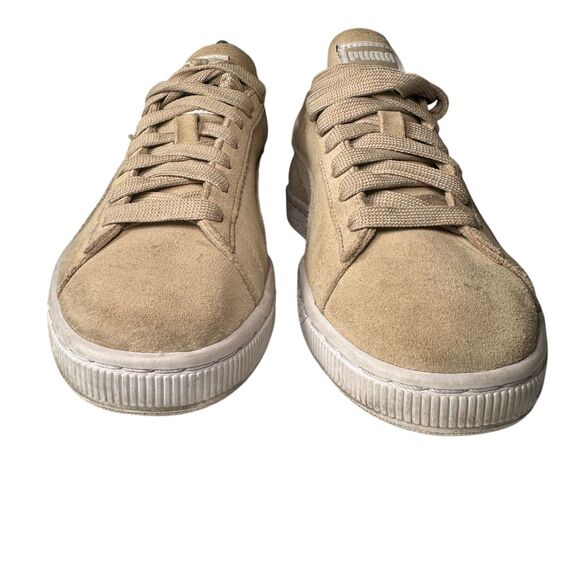 Puma Suede Classic XXI Sneakers Women's Size 8 Tan Skater Grunge Goth Activewear - Picture 6 of 8